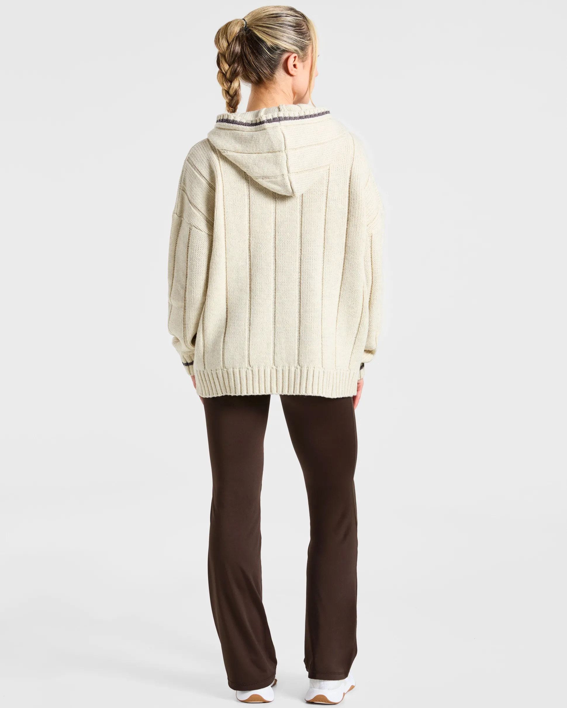 Athletics Oversized Knitted Hoodie
