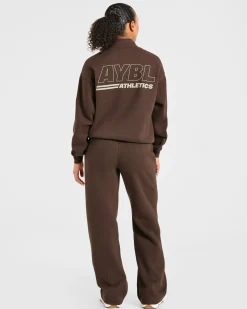 Athletics Track Oversized 1/4 Zip Pullover