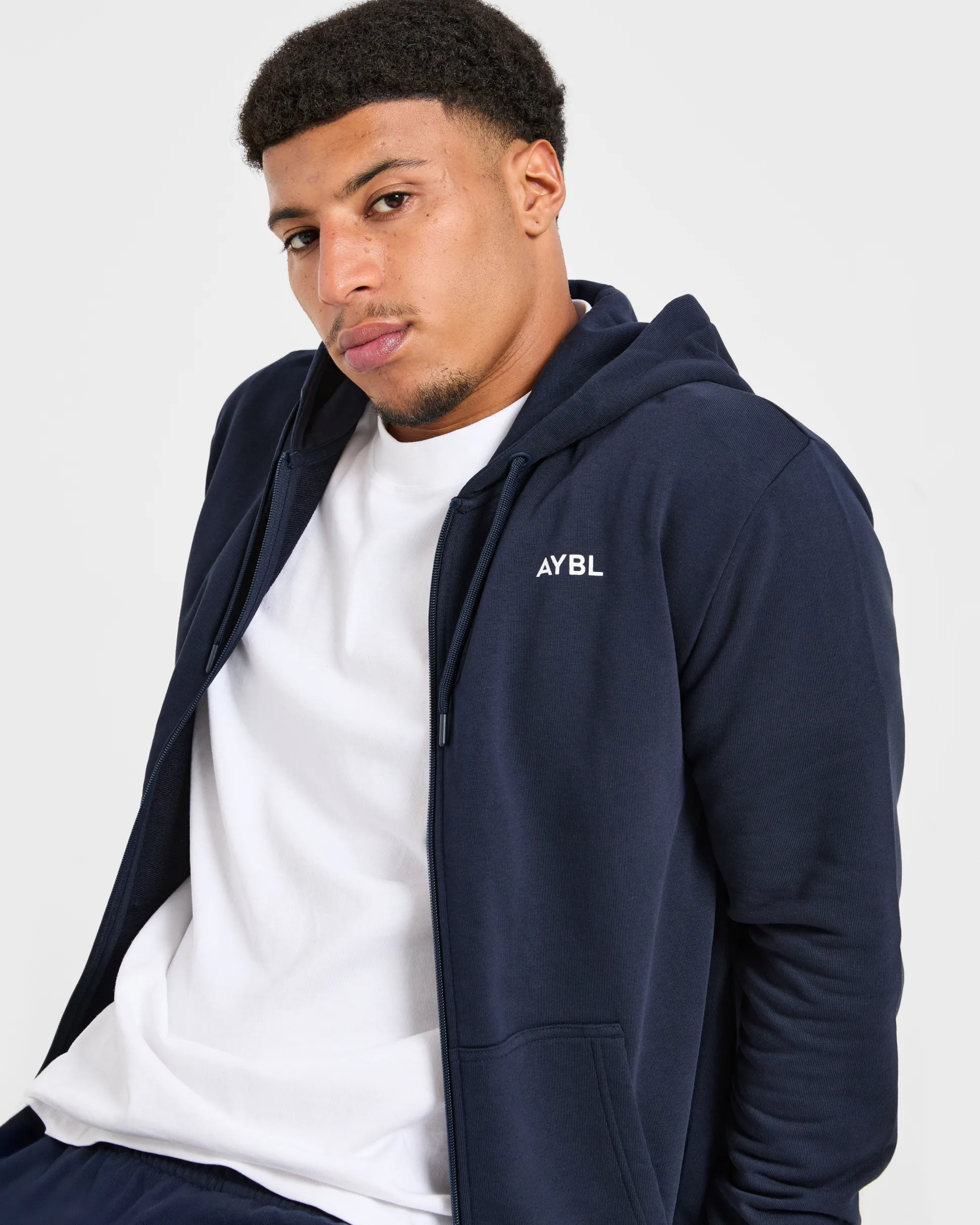 Essential Lightweight Zip Up Hoodie