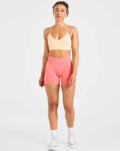Essential V Neck Strappy Sports Bra
