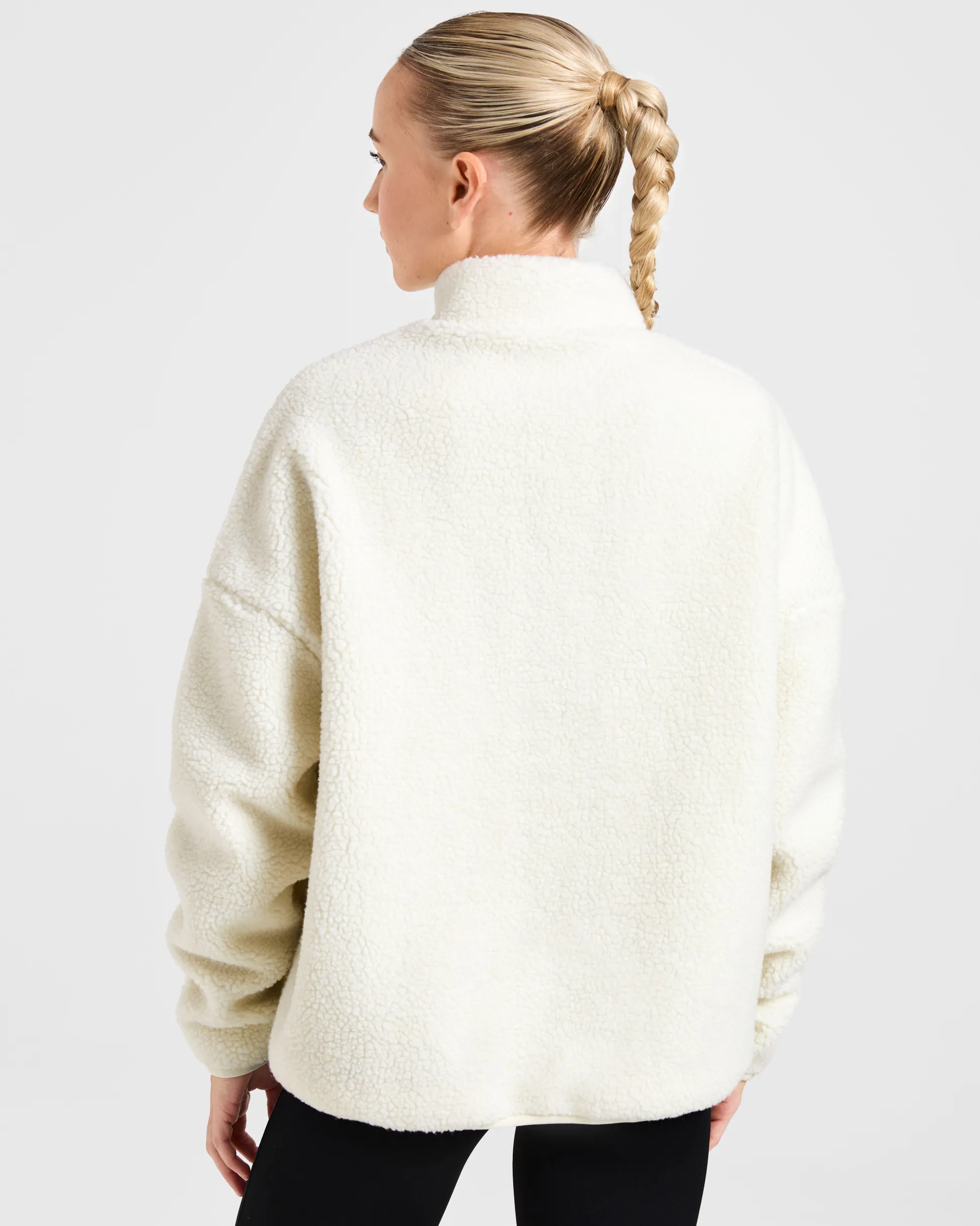 Oversized Zip Up Fleece Jacket