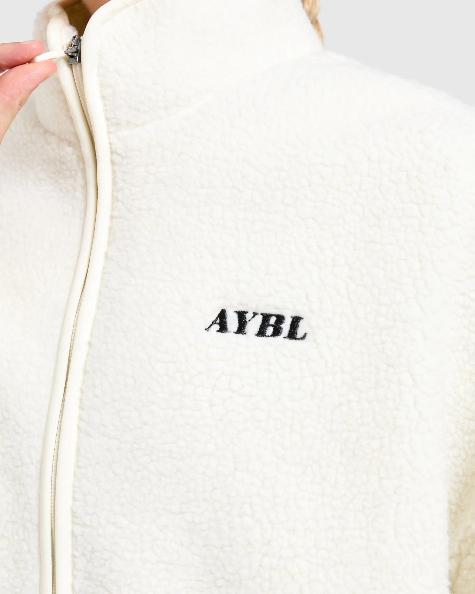 Oversized Zip Up Fleece Jacket