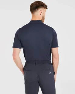 Performance Collarless Polo Shirt