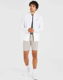 Performance Collarless Polo Shirt
