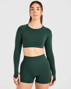 Power Seamless Long Sleeve Crop Top