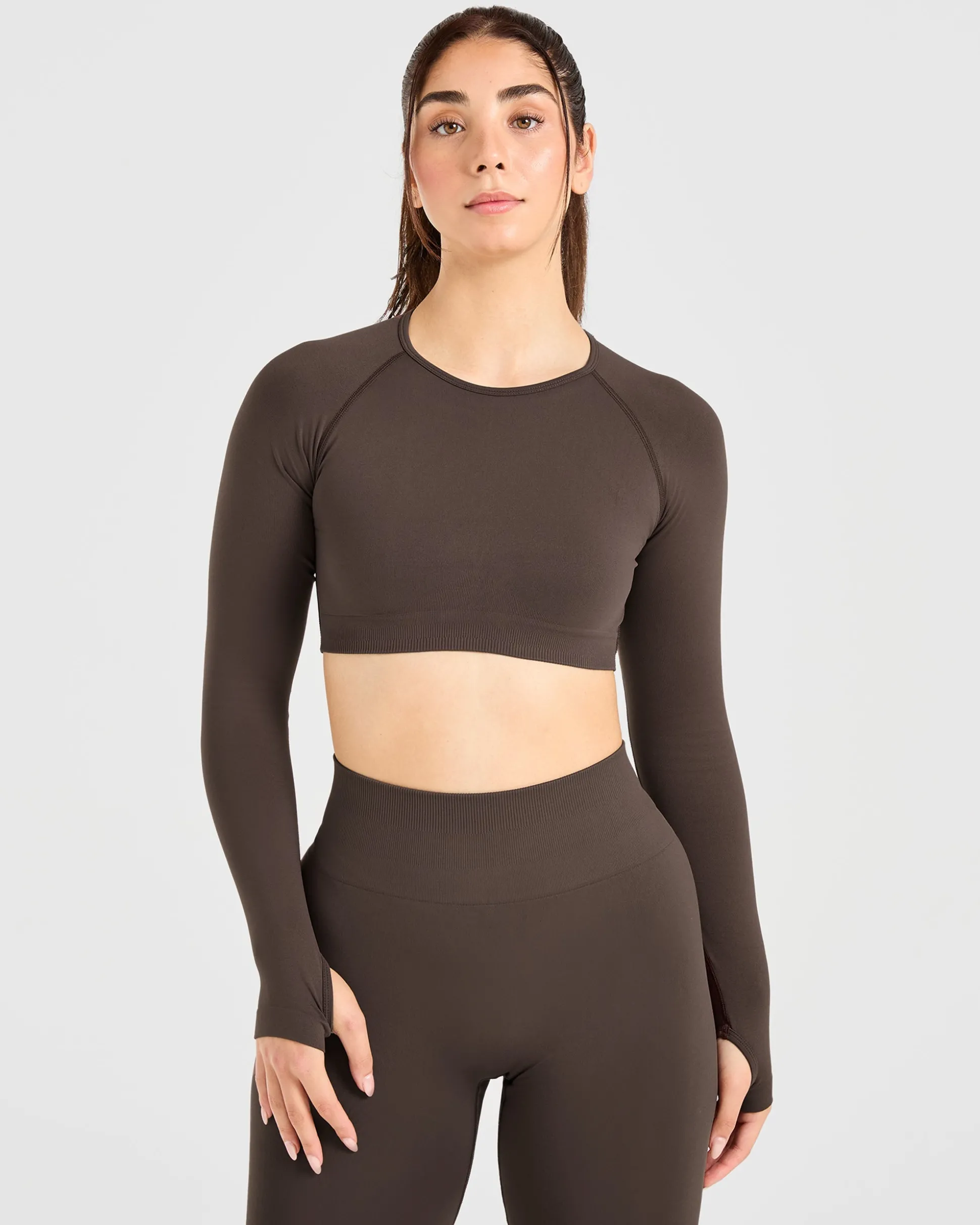 Power Seamless Long Sleeve Crop Top