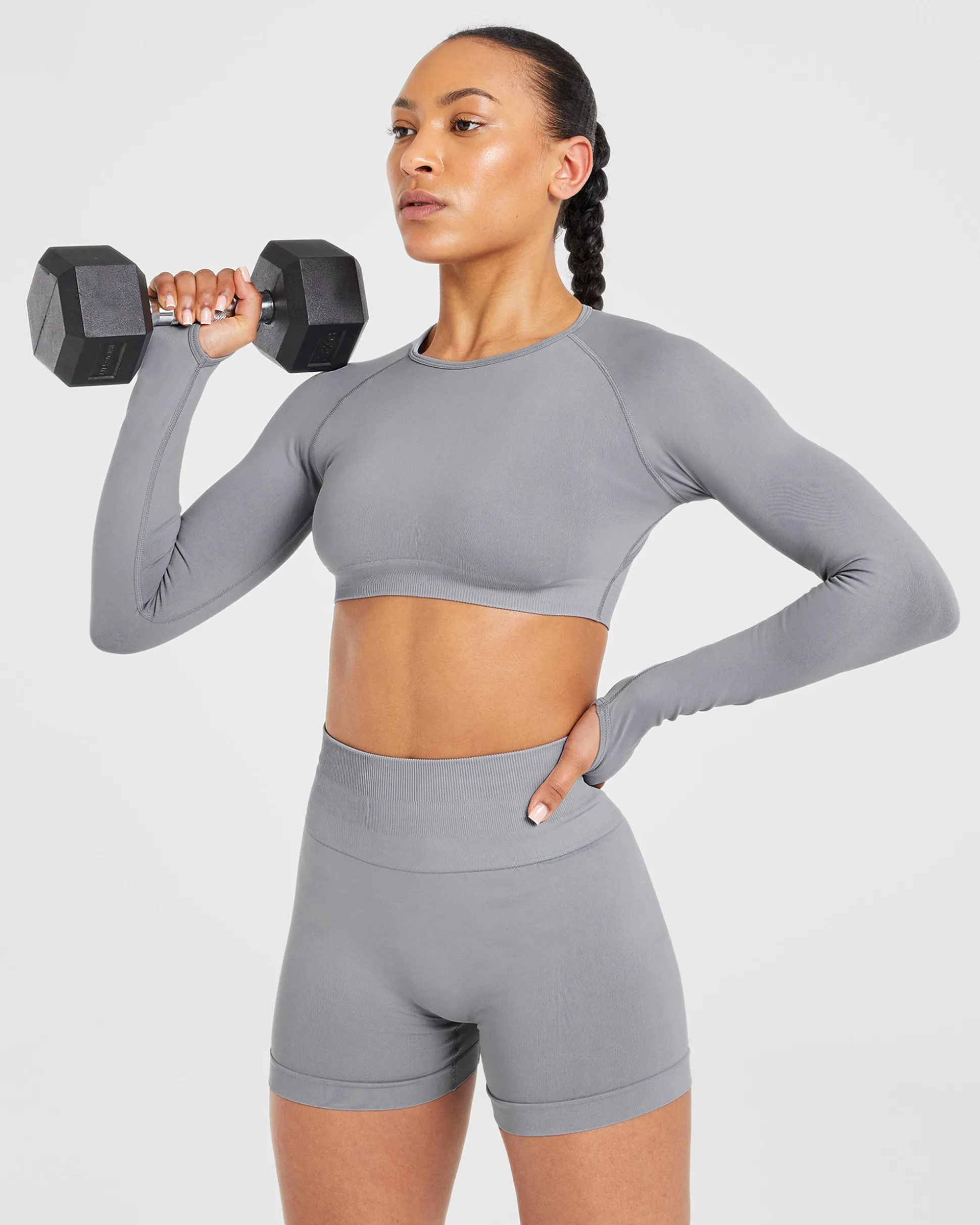 Power Seamless Long Sleeve Crop Top