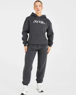 Retro Embroidered Oversized Joggers