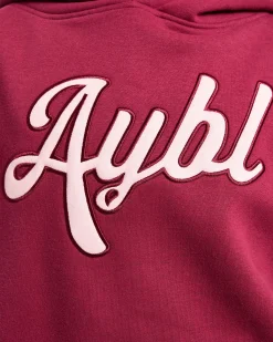 Script Embroidered Oversized Hoodie