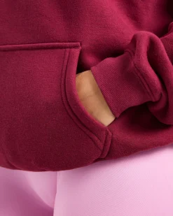 Script Embroidered Oversized Hoodie