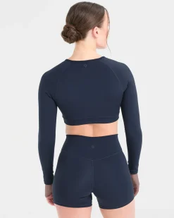 Staple Long Sleeve Crop Top