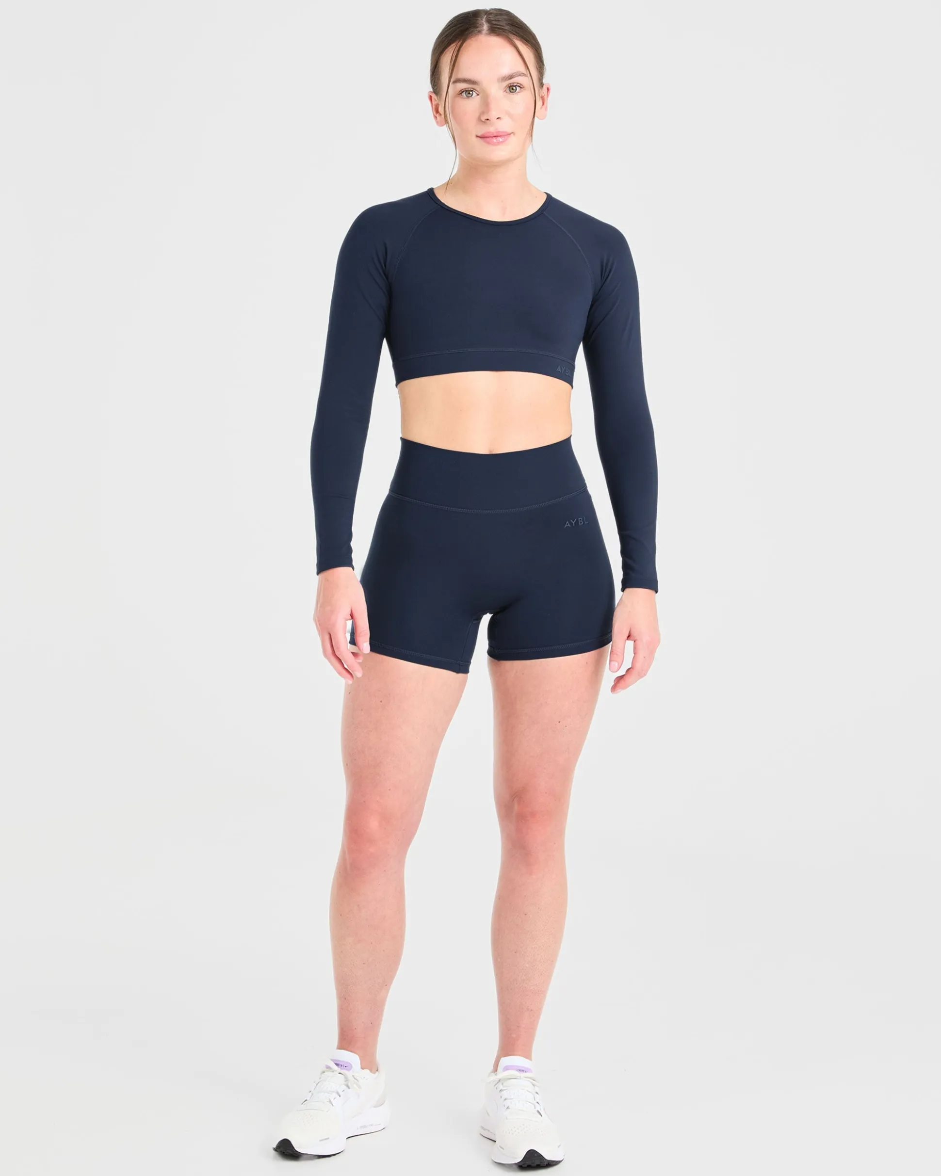 Staple Long Sleeve Crop Top