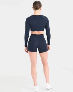 Staple Long Sleeve Crop Top