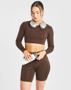 Staple Long Sleeve Crop Top