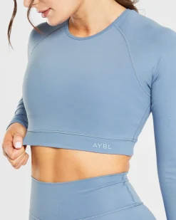 Staple Long Sleeve Crop Top