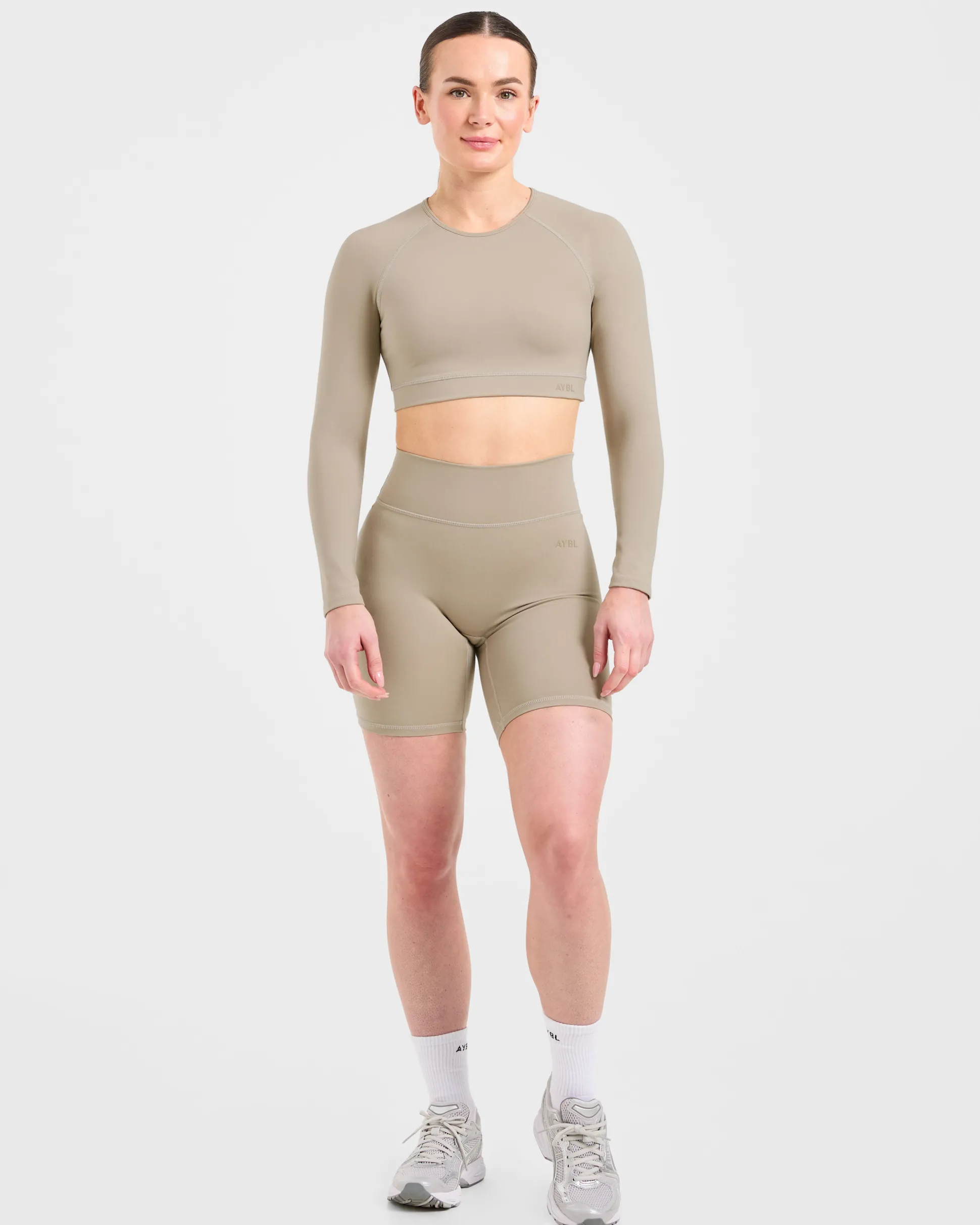 Staple Long Sleeve Crop Top