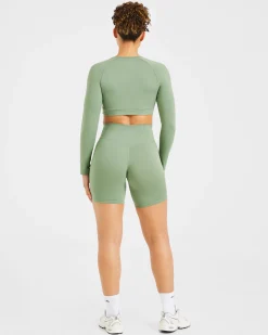 Staple Long Sleeve Crop Top