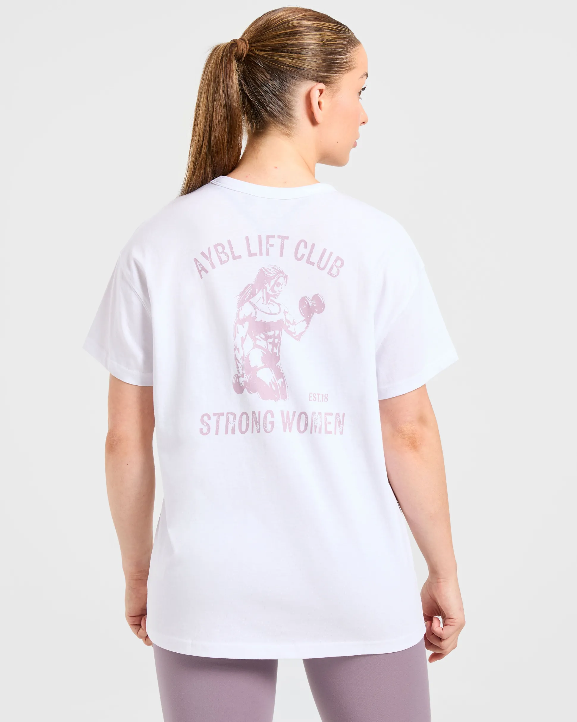 Strong Women Graphic Oversized T Shirt