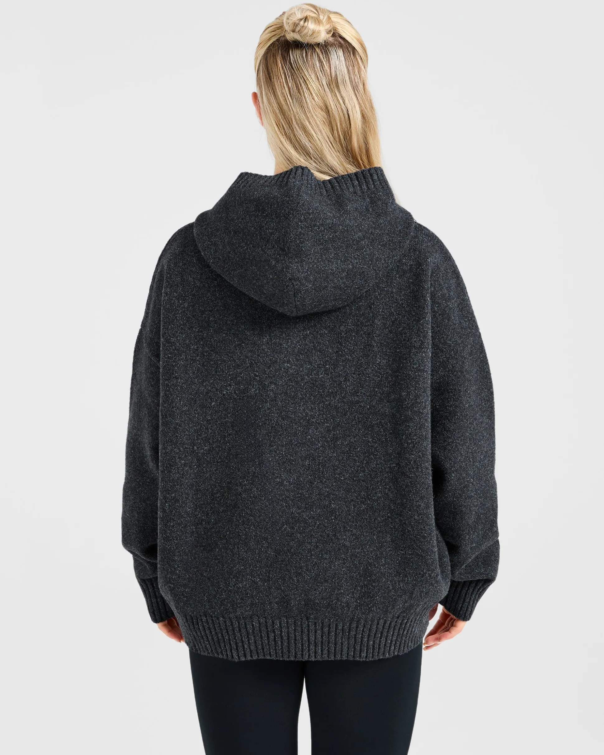 Varsity Oversized Knitted Hoodie