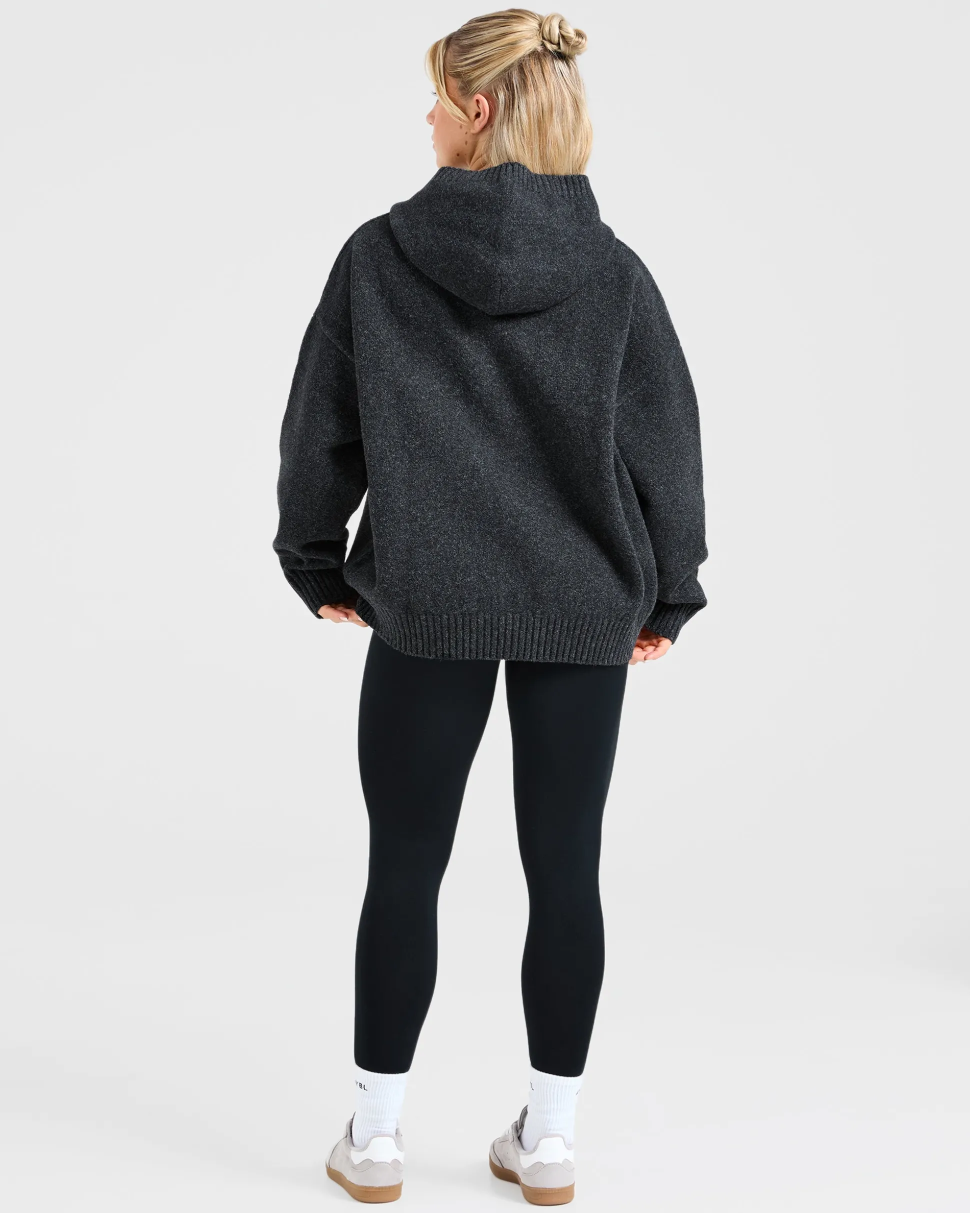 Varsity Oversized Knitted Hoodie