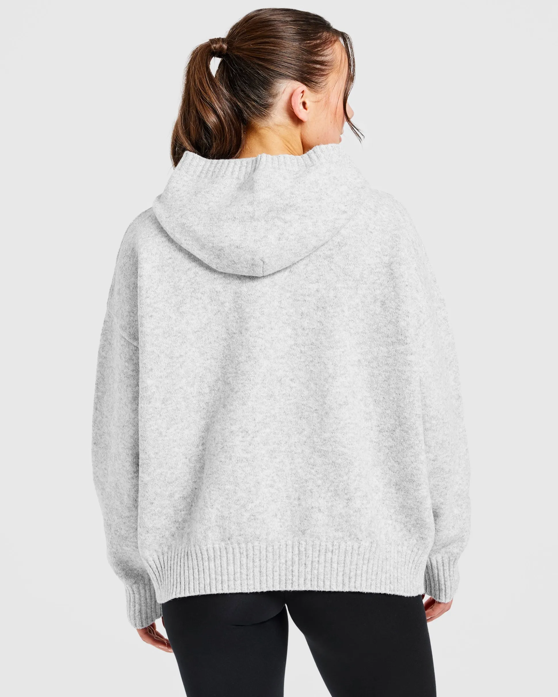 Varsity Oversized Knitted Hoodie