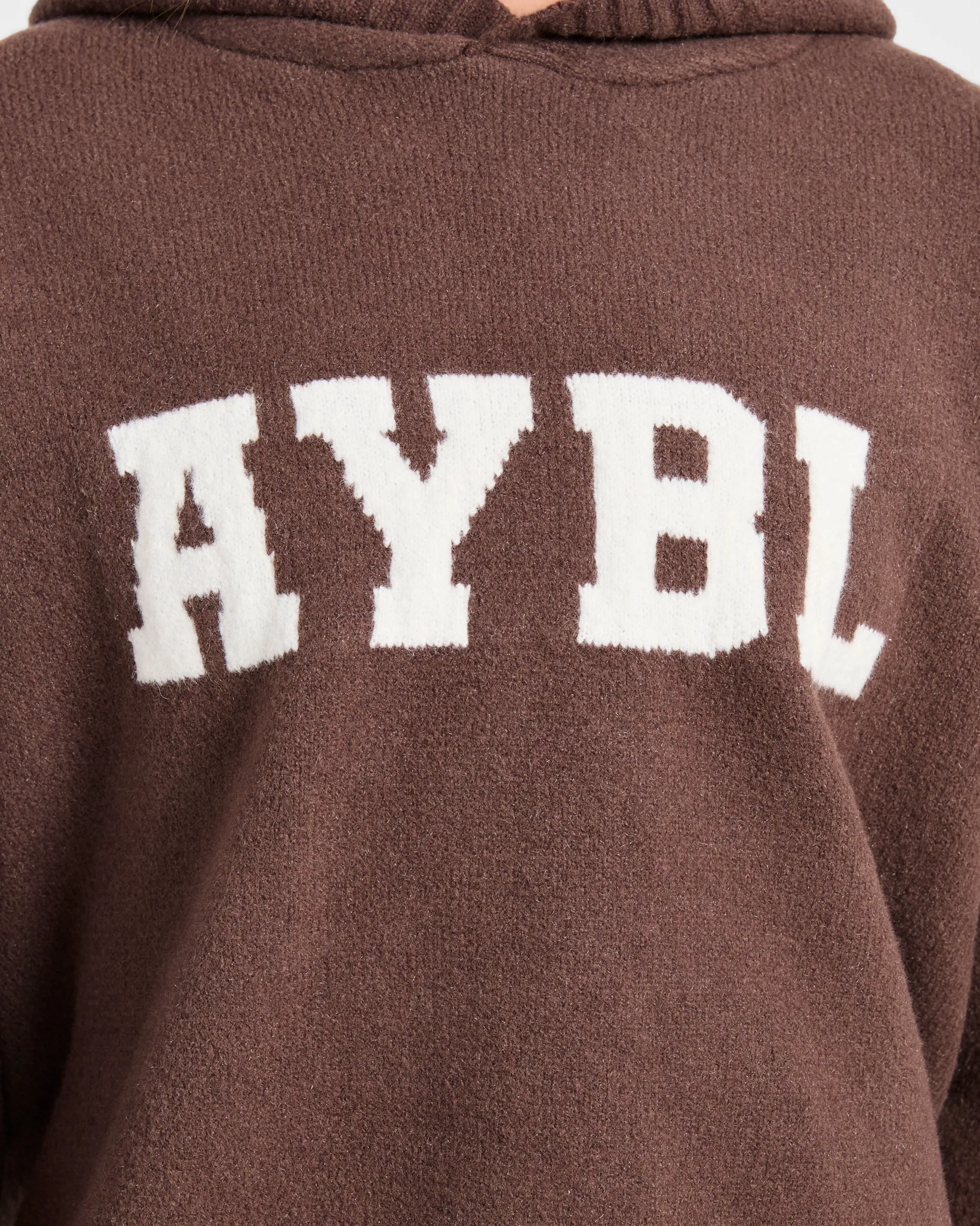 Varsity Oversized Knitted Hoodie