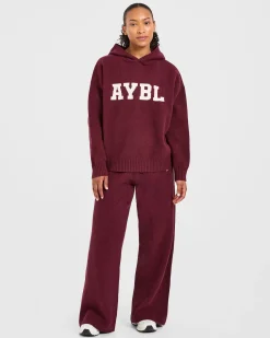Varsity Oversized Knitted Joggers