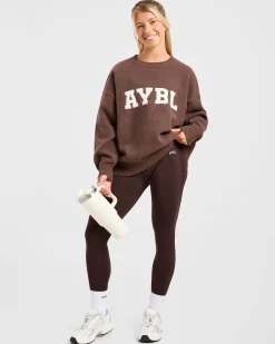 Varsity Oversized Knitted Sweater