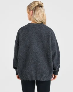 Varsity Oversized Knitted Sweater